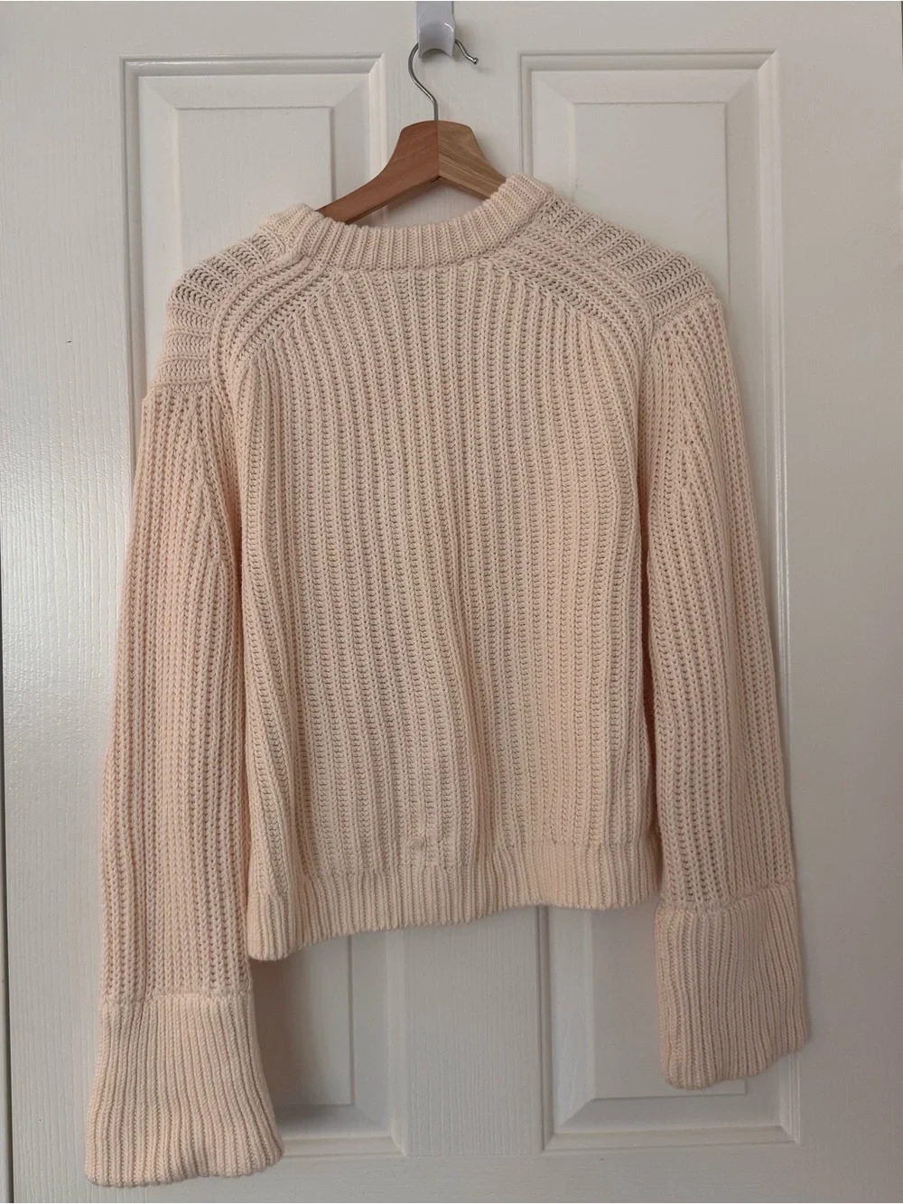 J. Crew Heritage Fisherman’s Sweater in Ivory. 100% cotton